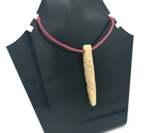 Handmade Ceramic Pendant – Unique Clay Charm for DIY Jewelry Making