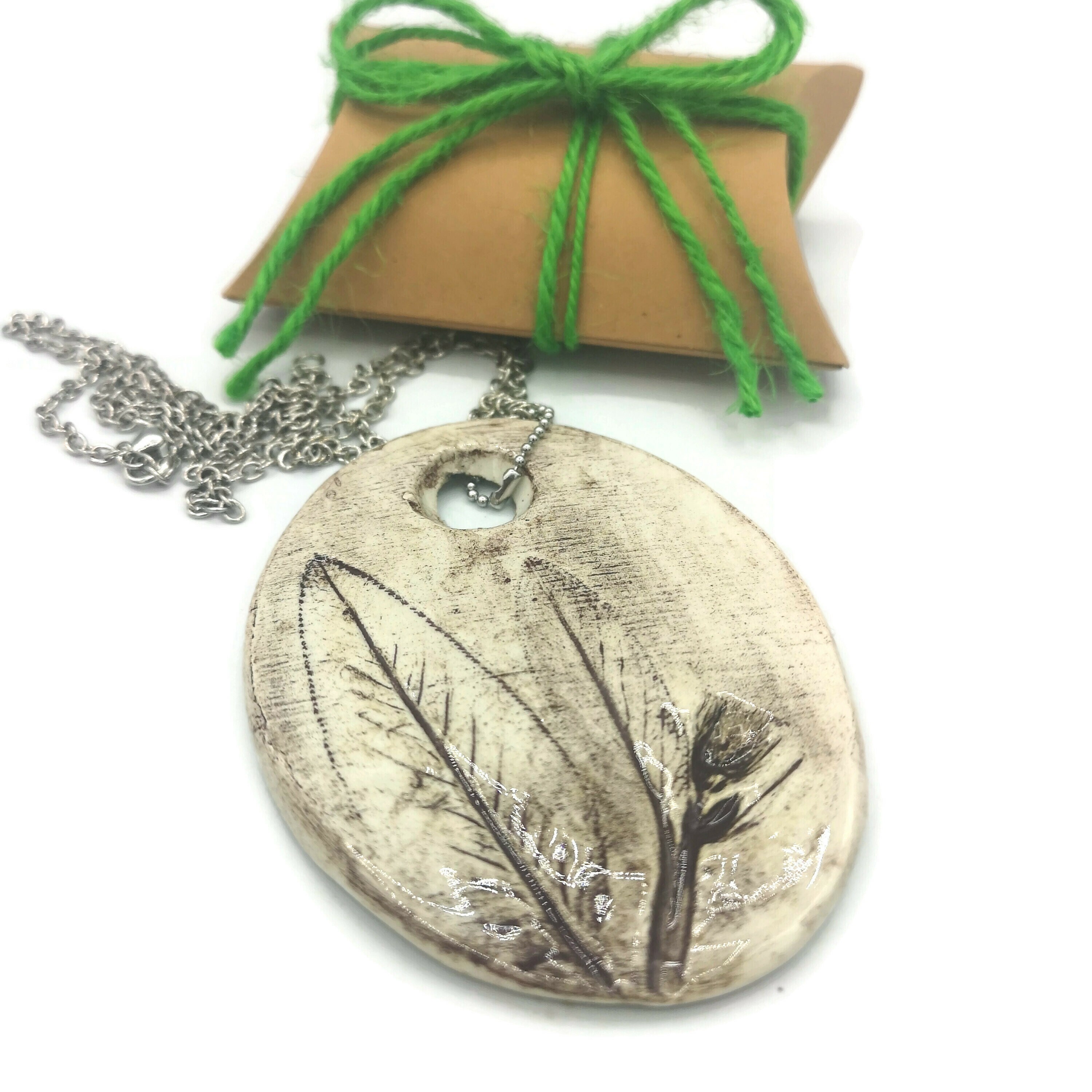 Sage Leaf Necklace for Women Pendant Necklace Best Selling Etsy UK
