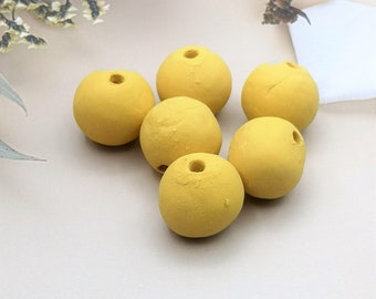 1Pc 25mm macrame beads for jewelry making, handmade ceramic beads large hole, oversized porcelain bubblegum beads, best sellers unique beads