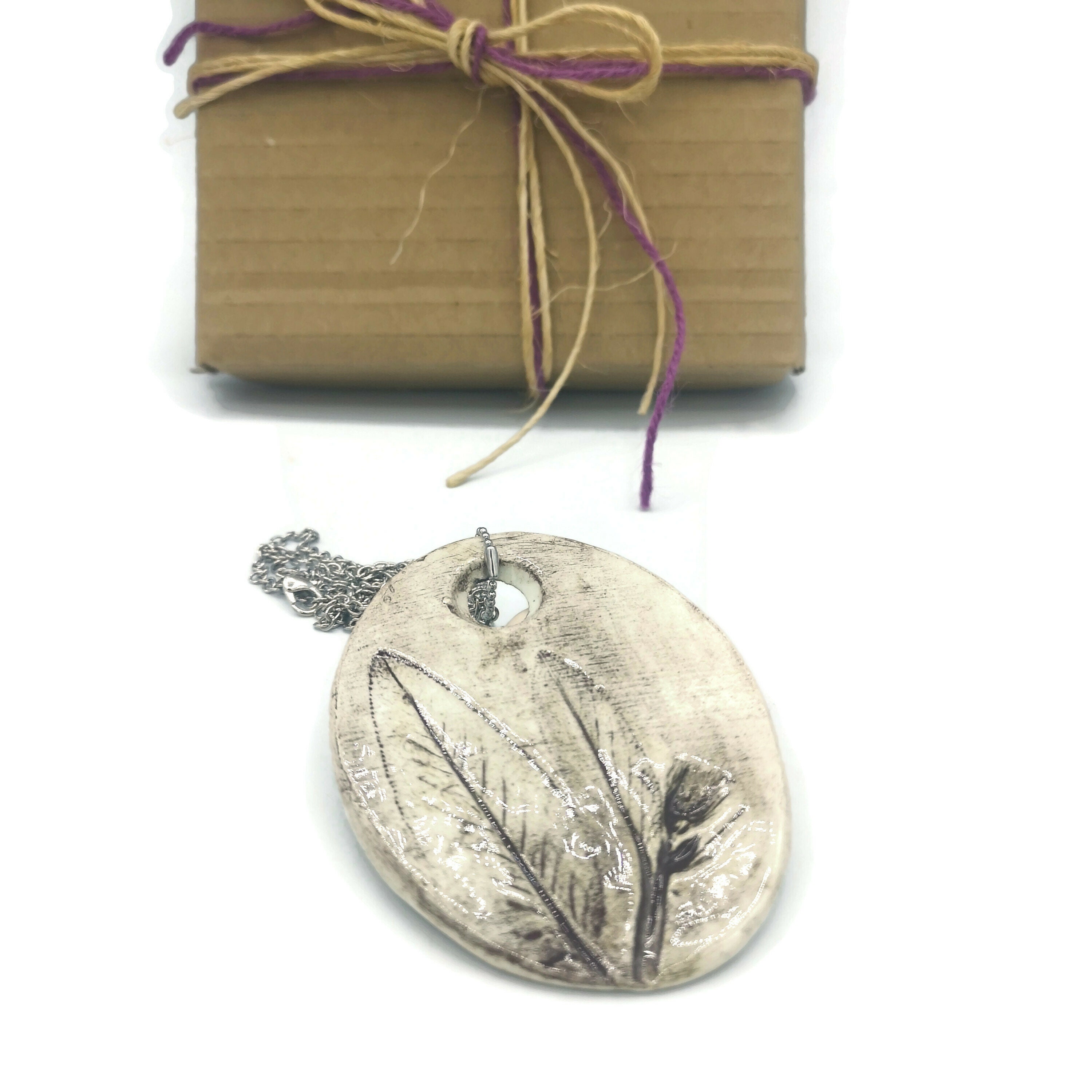 Sage Leaf Necklace for Women Pendant Necklace Best Selling Etsy UK