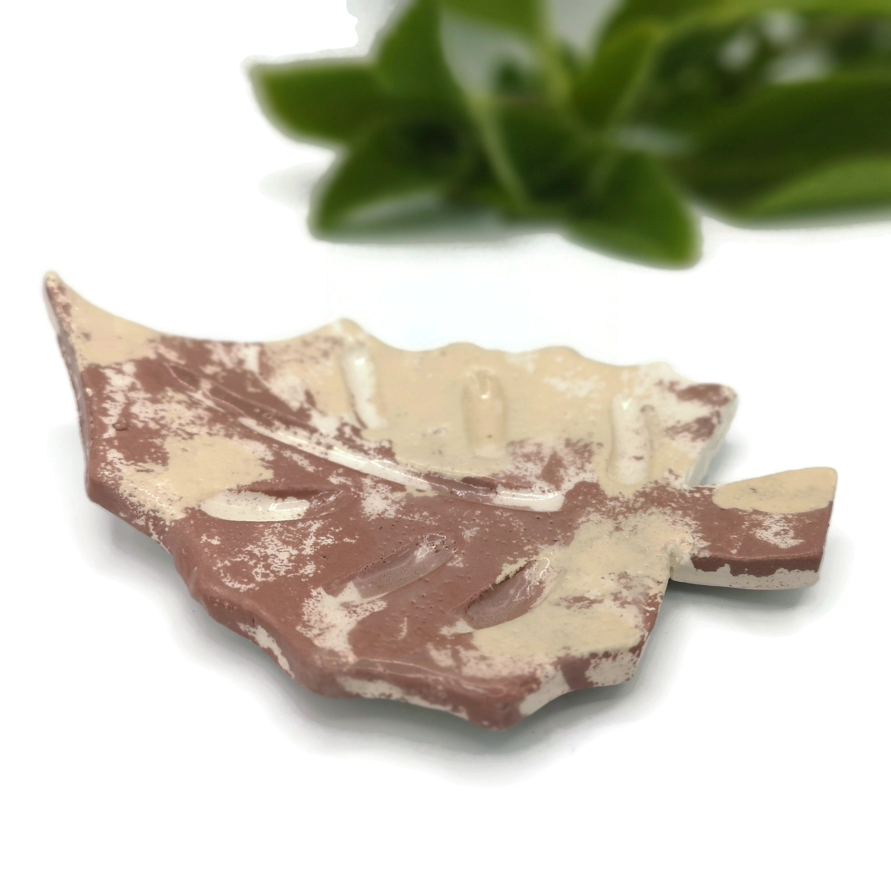 Seifenschale aus Blatt zum Duschen Keramik Seifenschale mit | Etsy