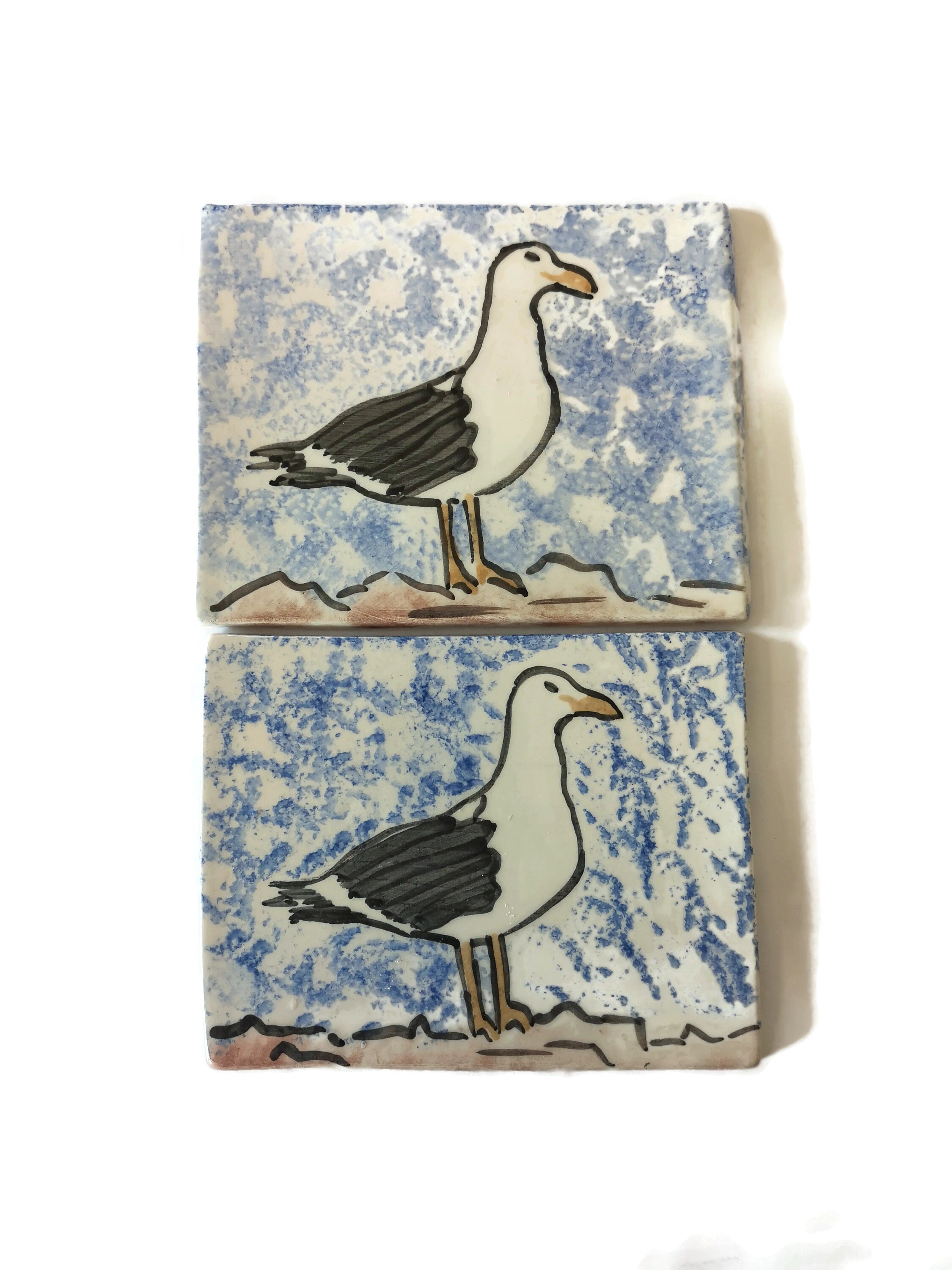 Keramik-Vogel-Fliese Keramik Möwe Wand-Dekor handgefertigte | Etsy