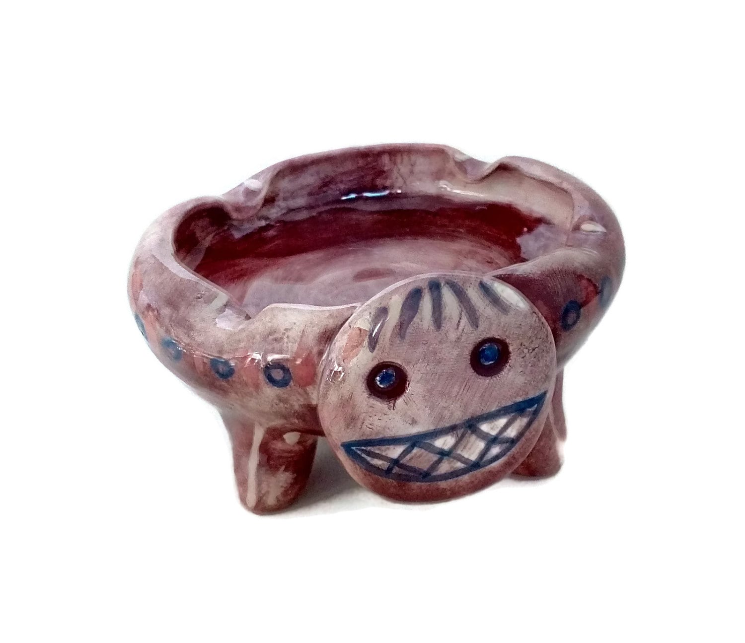 Whimsical ceramic ashtray cool ashtray Portuguese pottery Etsy