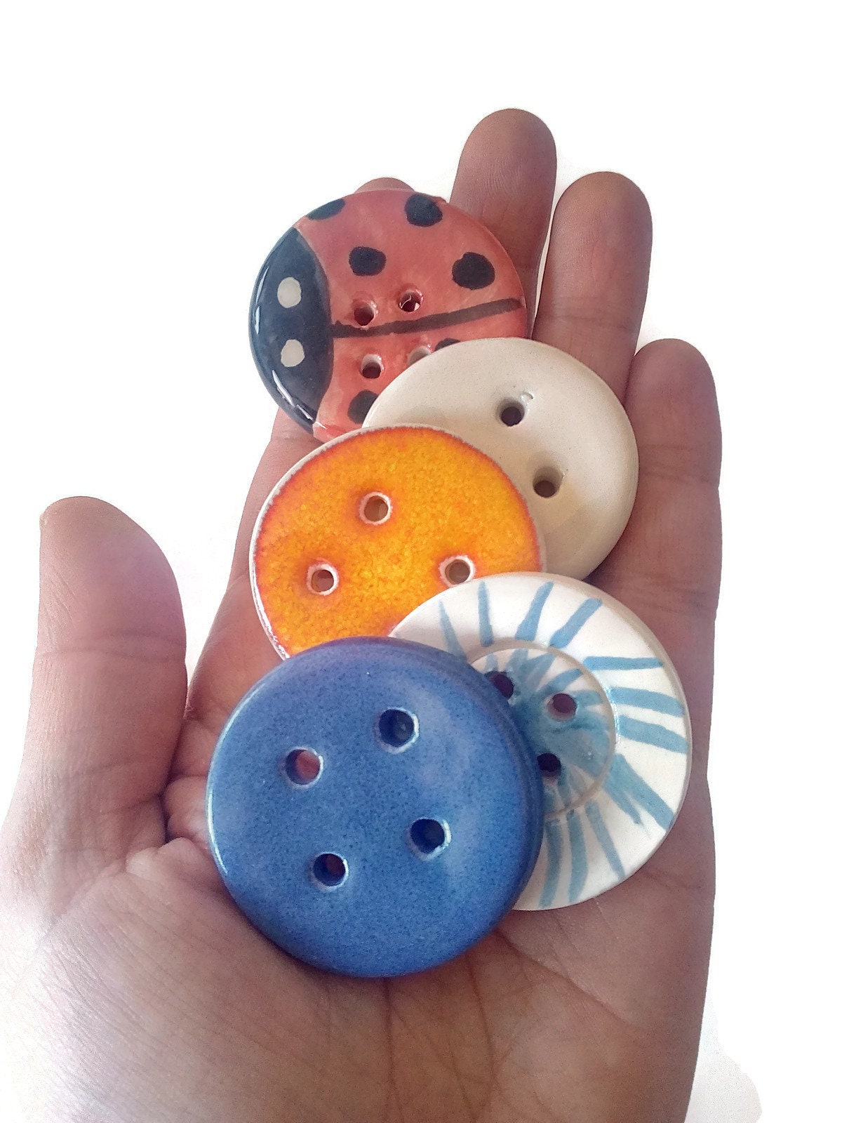 Sewing Buttons Set of 5 40mm Novelty Buttons for Crafts Best Etsy