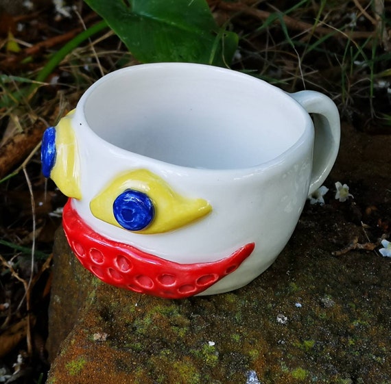 Tazza da caffè mostro in ceramica fatta a mano dipinta a mano, tazze di  Halloween in ceramica uniche per le donne, tazza horror colorata con facce  buffe, inquietante creativo - Etsy Italia