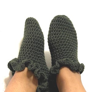 Handmade Crochet Ruffle Socks