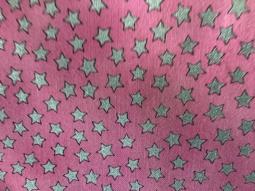 Timeless Treasures 100% Cotton Quality Quilting Fabric Pink Stars - Etsy