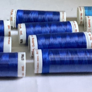 10 spools Mettler 100% mercerized thread