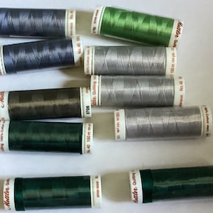 10 spools Mettler 100% mercerized thread