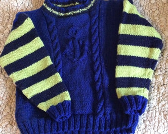 Handgestricktes Kinderpullover