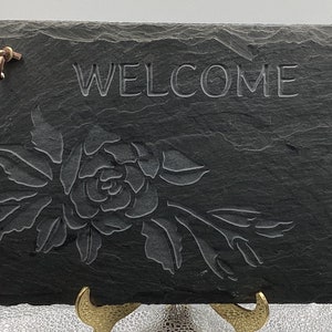 Rustic Slate Welcome Sign