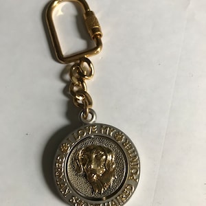 Vintage Brass Dog Breed Keychain - German Shorthaired Pointer