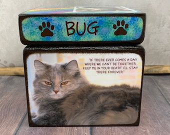 Pet Urn, Pet urn for cats, Pet urn for dogs, Personalized Pet urn, Custom Pet Urn