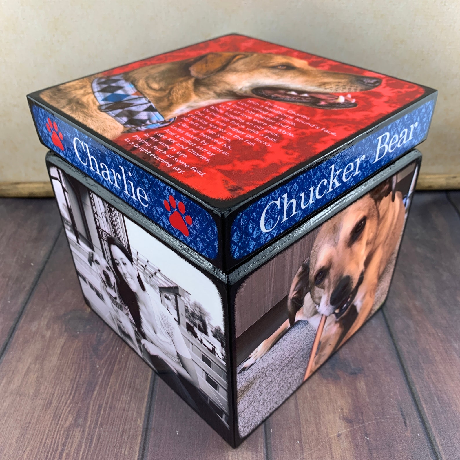 Pet Urn for Dogs Large Dog Urn Pet Urn Box Wood Pet Urn Etsy