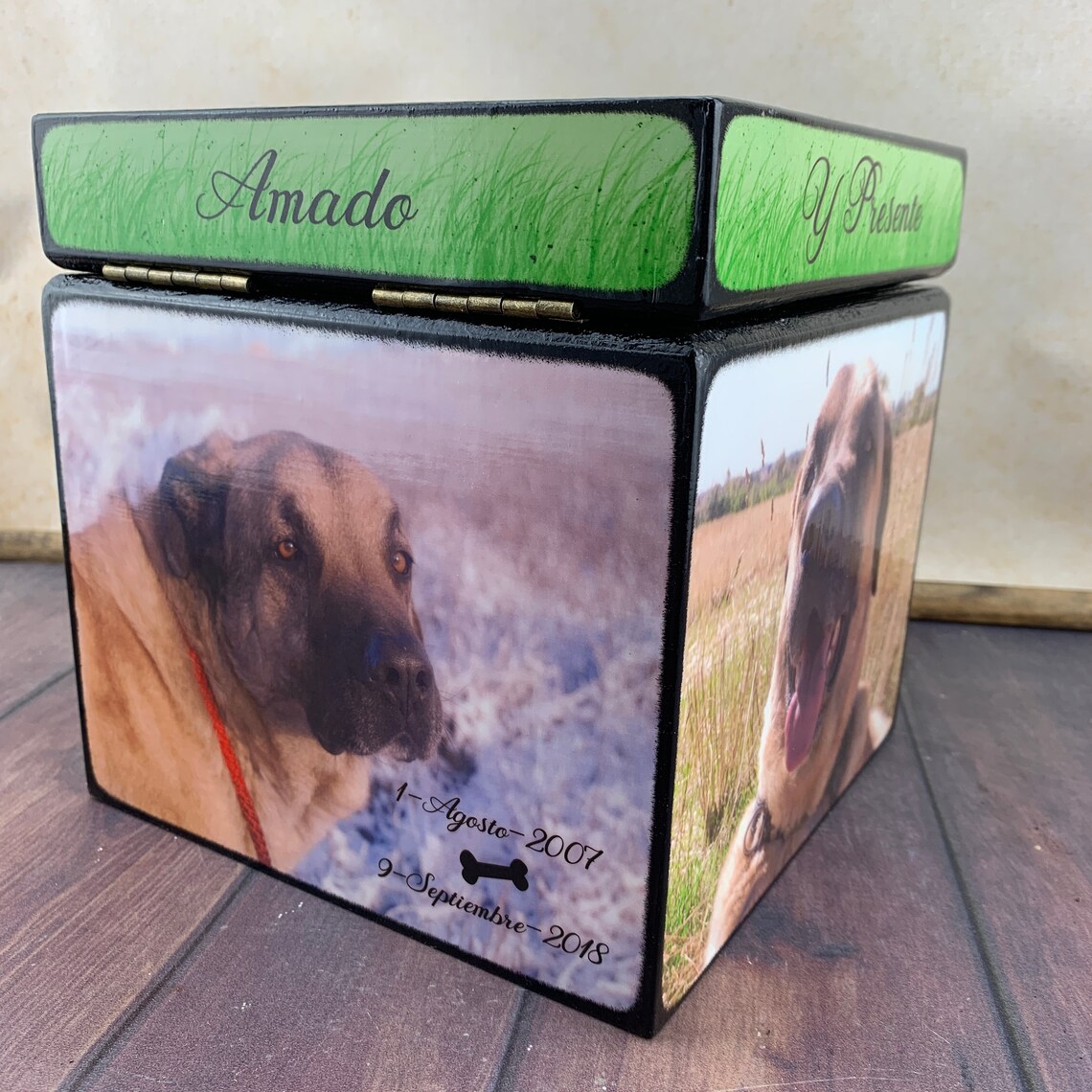 Pet Urn for Dogs Large Dog Urn Pet Urn Box Wood Pet Urn Etsy