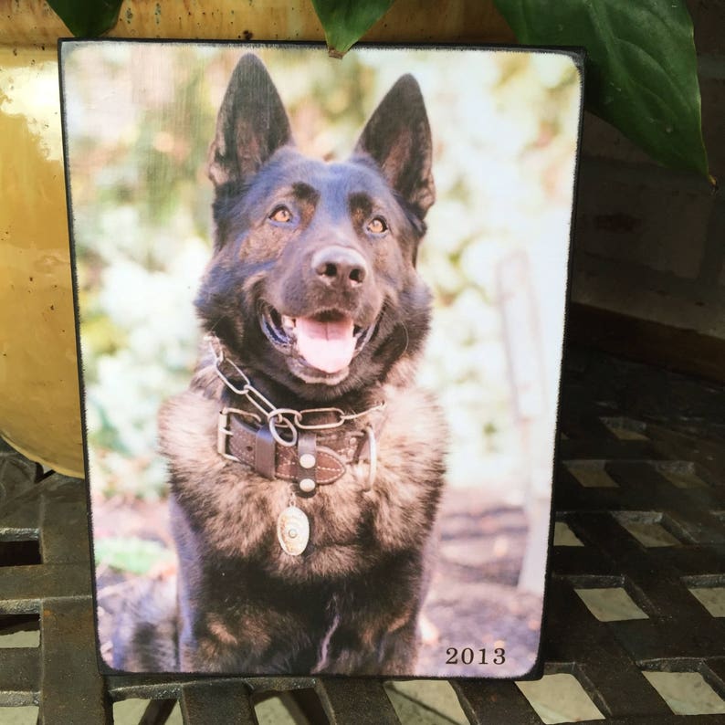 Pet memorial Plaque Photo Board 5x7 Personalized Pet Portrait Gifts