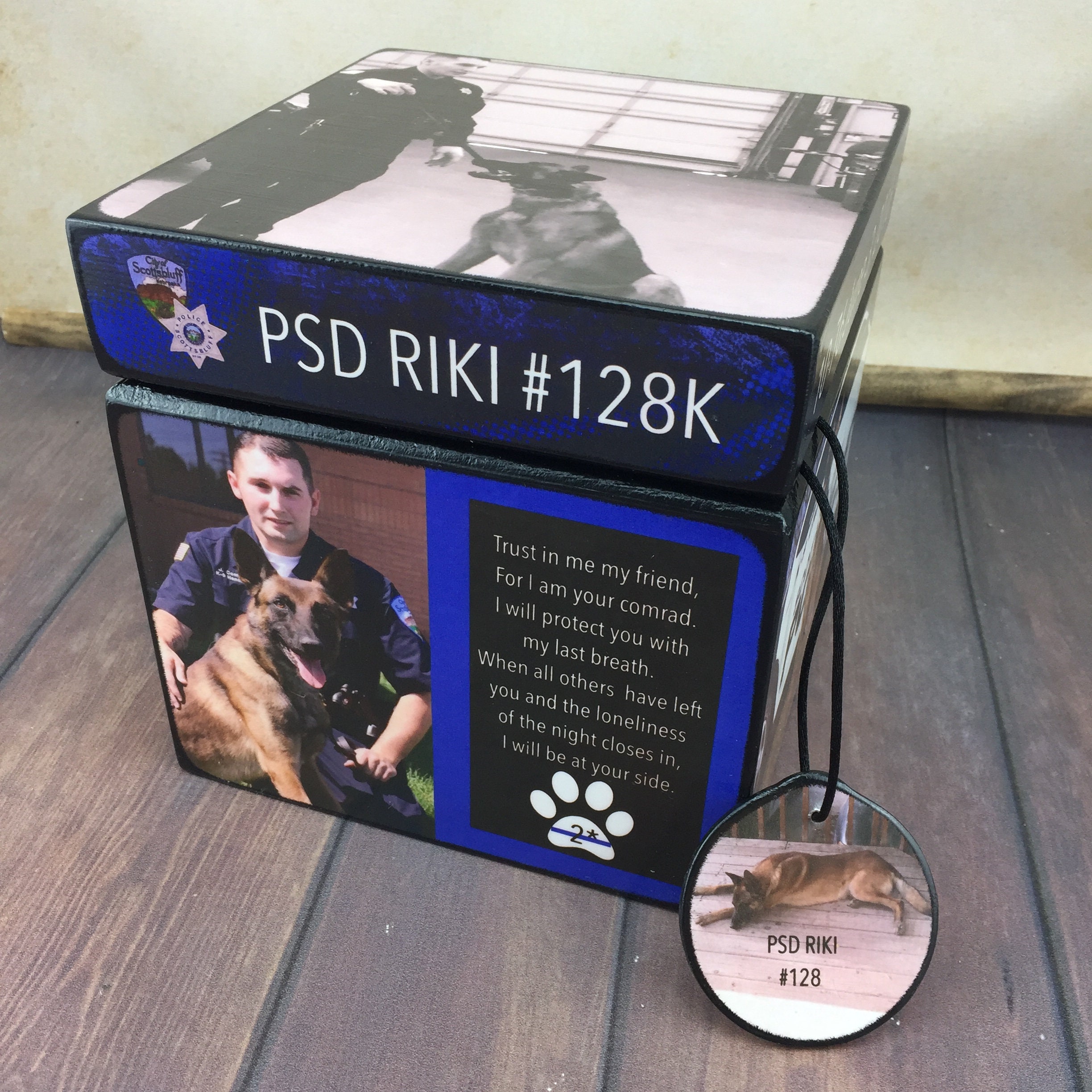 K9 Police Officer Urn Police Urn Dog Urn for Ashes Etsy UK