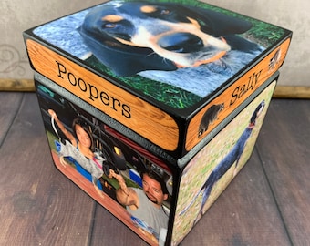 Pet Urn, Personalized Pet Urn, Dog Urn, Cat Urn for ashes- Medium