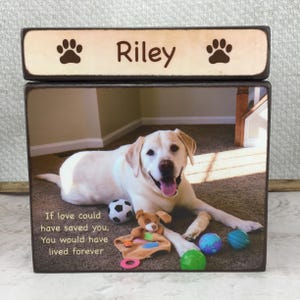 Pet Urns for Dogs, Dog Urn for ashes, Large Pet Urn, Wood Pet Urn, Customized  Pet Urn, Pet Urn with photo&#39;s