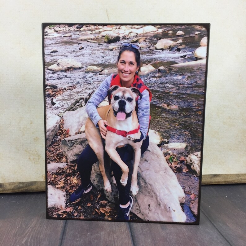Pet memorial Plaque Photo Board 5x7 Personalized Pet Portrait Gifts