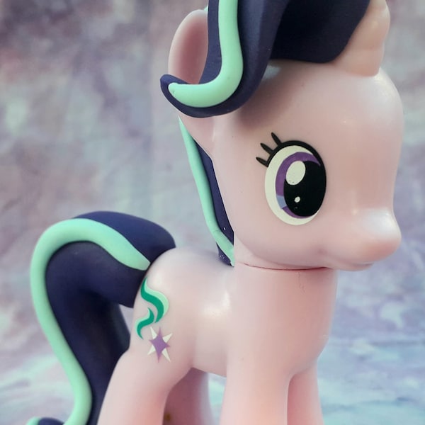 Custom My little Pony Starlight Glimmer - Showaccurate Hairstyle  - MLPFIM G4 - Polymer Clay Sculpture - GlimGlam
