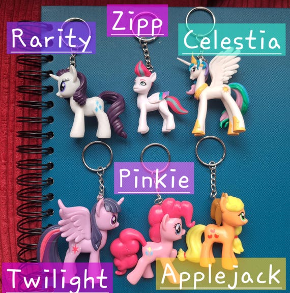 Handmade My Little Pony Figure Keyring: Upcycled Blind Bag Charm