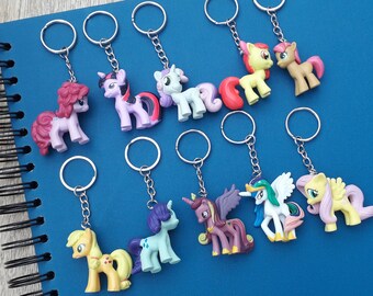 My little Pony FIM Handmade upcycled Busy Book Figure Bag Charm various designs MLP Kitsch Kawaii Novelty Blind Bag Key Ring