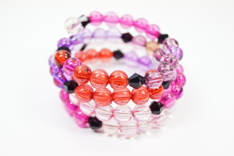 Bracele Unique pink purple black
