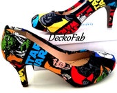 Star Wars Inspired Low Heel Pumps - Women's Heels - Custom Heels - Custom Shoes - Wedding - Birthday Gift - Stilettos - High Heel Pumps