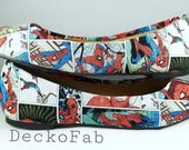 Spiderman Inspired Flats - Custom Flats - Ballet Flats - Women's Flats - Women's Shoes - Custom Shoes - Wedding - Birthday Gift - Shoes