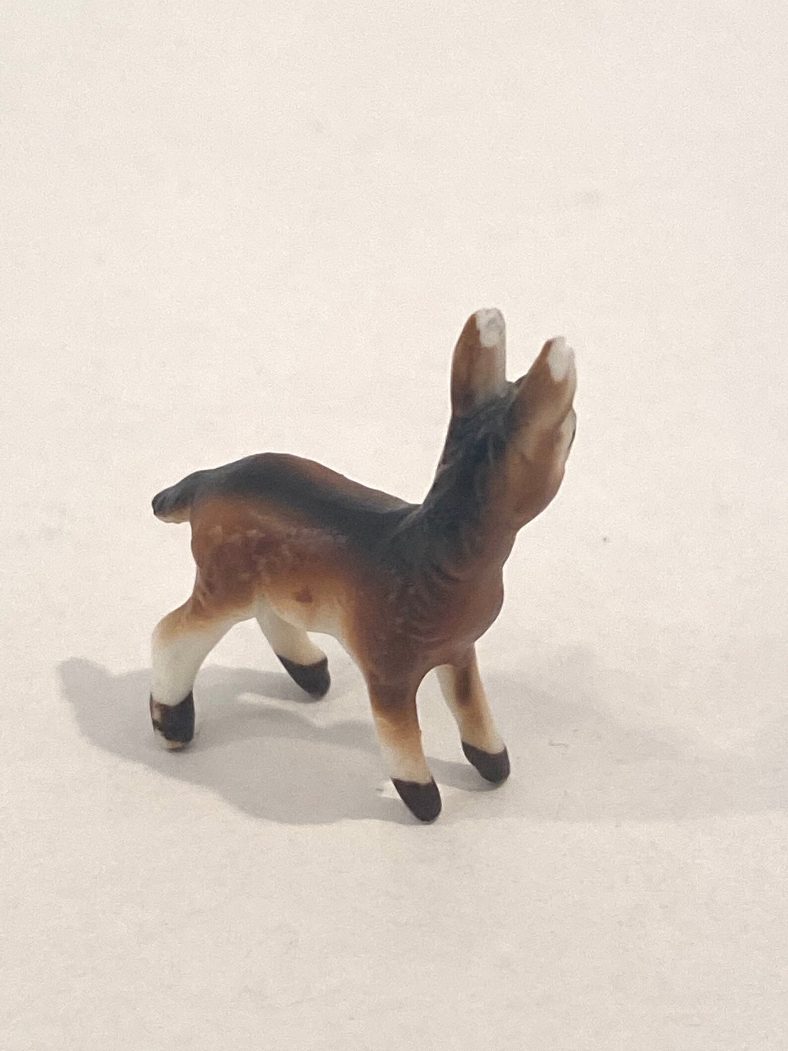 Vintage Miniature Donkey Figurine Super Tiny Bone China Donkey Etsy