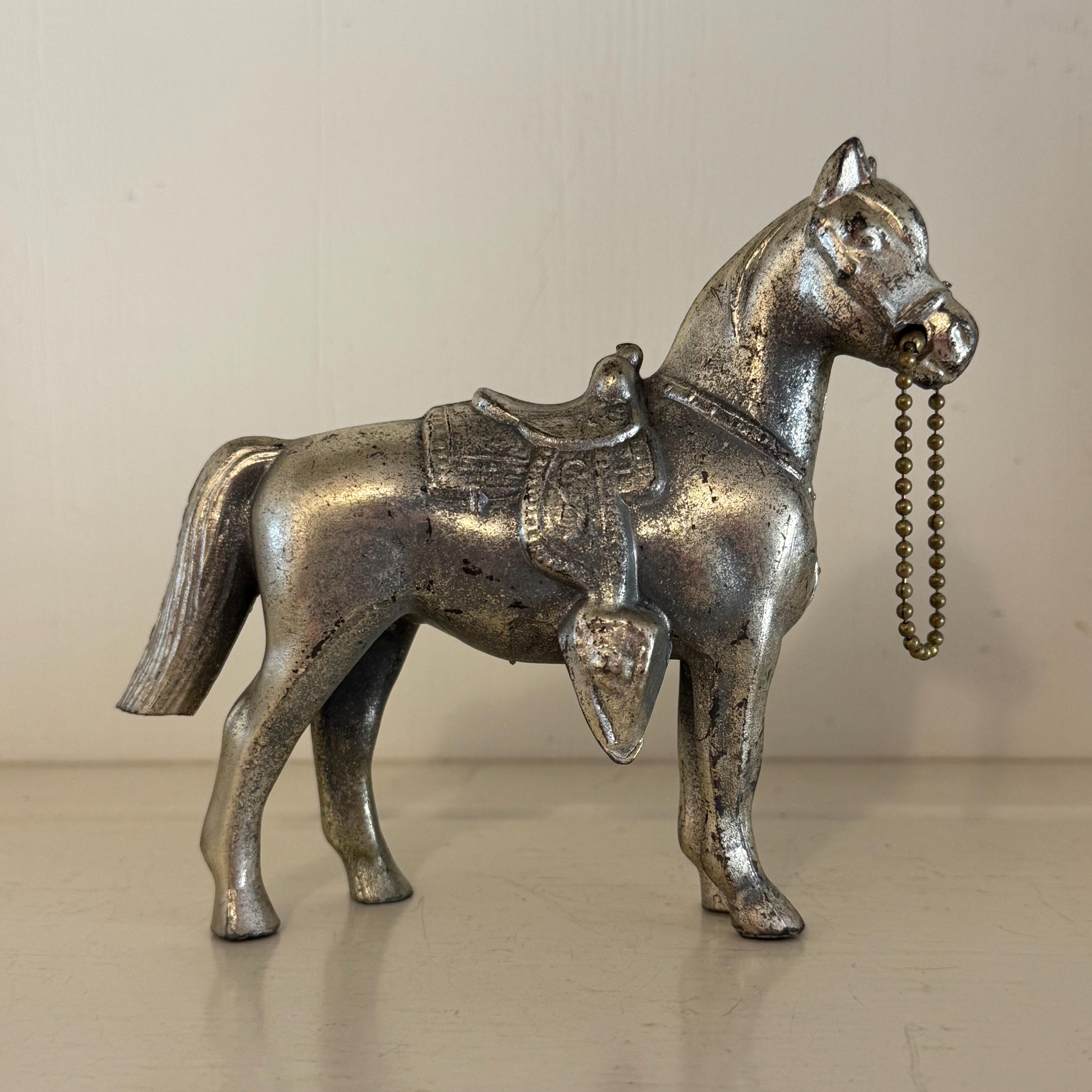 Silver Vintage Carnival Horse - Etsy