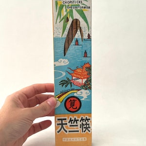 Vintage Heavenly Bamboo Chopsticks doos nieuw in verpakking