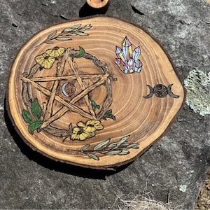 Altarbild & Tarotkarte mit Räucherstäbchenhalter