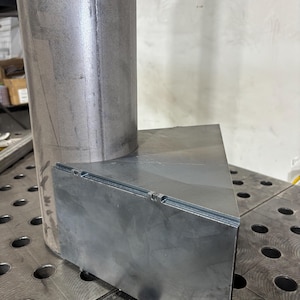 BBQ Smoker Smoke Collector Exhaust Kit weld on for 6&quot; pipe 250-500
