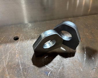 2 @ Schweißbare D-Ring-Schäkel 1/2 ”Platte mit 1,25 ”Loch.