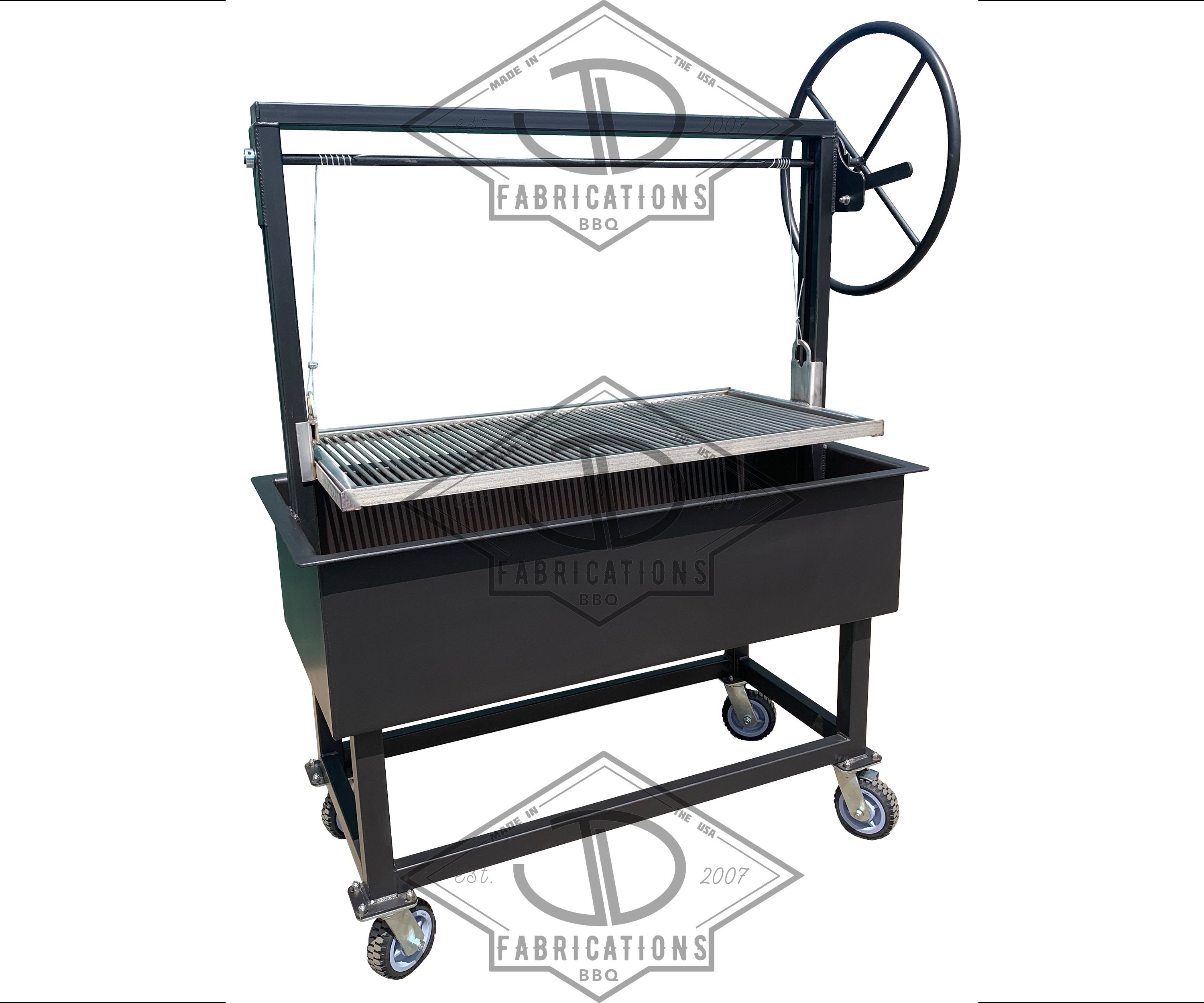 48 Argentinianstyle Gaucho Grill Height Adjustable Etsy