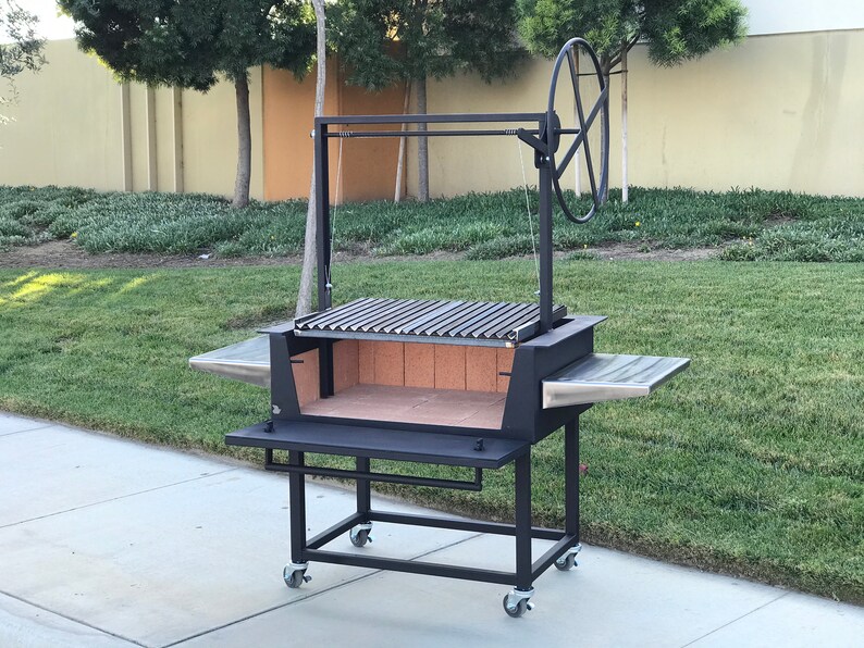 Argentine Gaucho Grill With Front Door & Firebrick Lined Etsy
