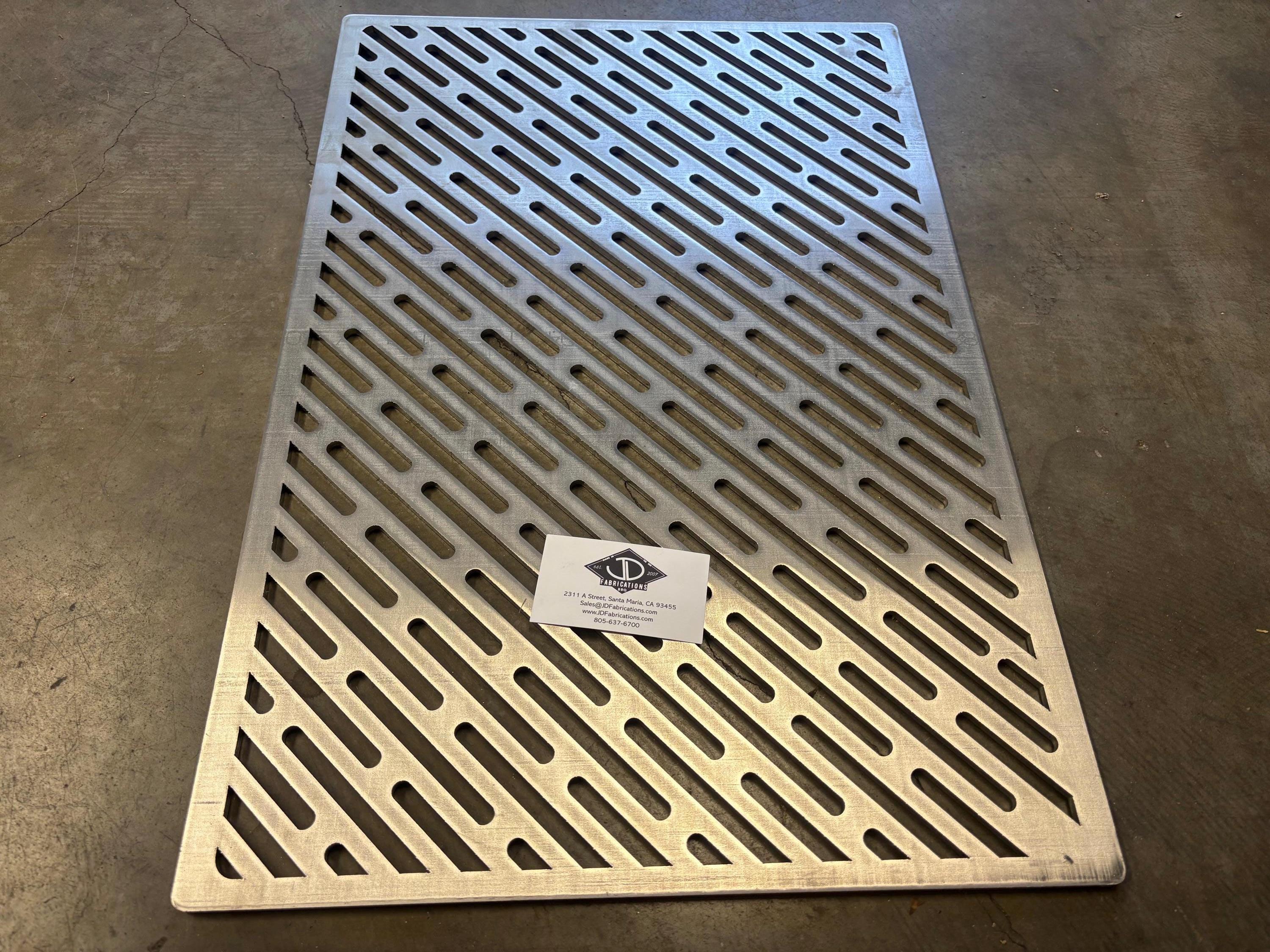 Laser cut 1/4” stainless grill grates for Lynx 54