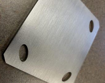 4 Rostfreie Lenkrollen-Anschweißstellen Auf Montageplatten 4 x 4,5 8 Gauge Heavy Steel Laserschnitt