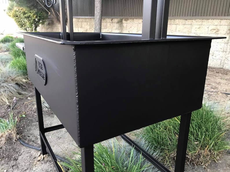 Santa Maria Ranch Hand BBQ Grill with Rotisserie by JD Fabrications