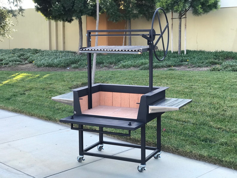 Argentine Gaucho Grill With Front Door & Firebrick Lined Etsy