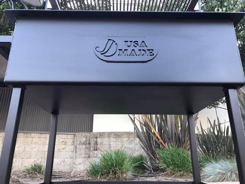 Santa Maria Ranch Hand BBQ Grill with Rotisserie by JD Fabrications
