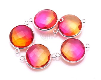 Queen of Hearts. Rose Ruby Aura Quartz Neck