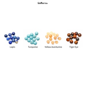 Wholesale Cabochons Gemstones, 100% Natural Precious Gems,  Cabochons Loose Gems, 7mm, Round, 10pc, 60107 GemMartUSA