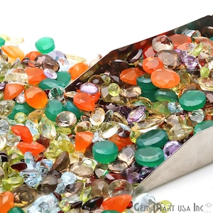 Mix Gemstone, 100% Natural Faceted Loose Gems, Wholesale Gemstones, 6-12mm, 50 Carats, GemMartUSA MX-60001 image 9