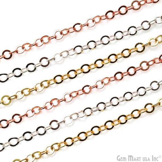 Round Link Chain for Jewelry Making 5mm Link Chain Necklace Etsy