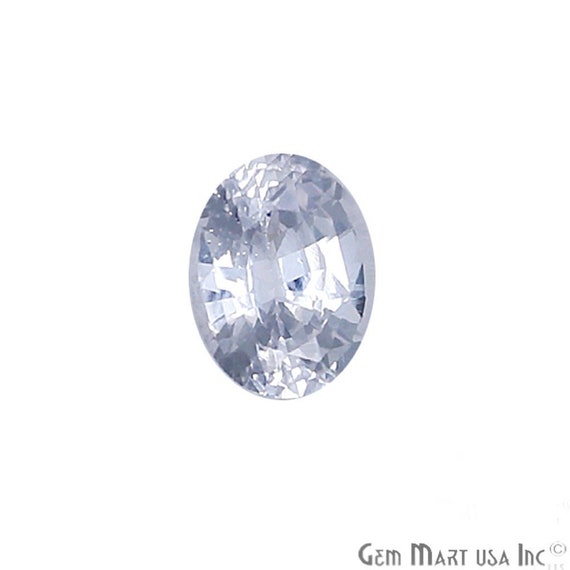 1 Pc White Sapphire Gemstone Setting April Birthstone White