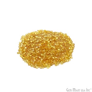 Yellow Sapphire Wholesale Gemstones, 100% Natural Precious Gems, Yellow Faceted Loose Gems, 2.5-3mm, Round, 1 Carat, GemMartUSA, YS-001