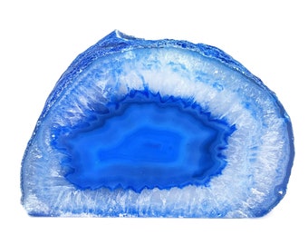 Blue Agate Crystal Votive Candle Holder, Crystal Cluster Tealight Holder by Gemmartusa (CDBU-10027)